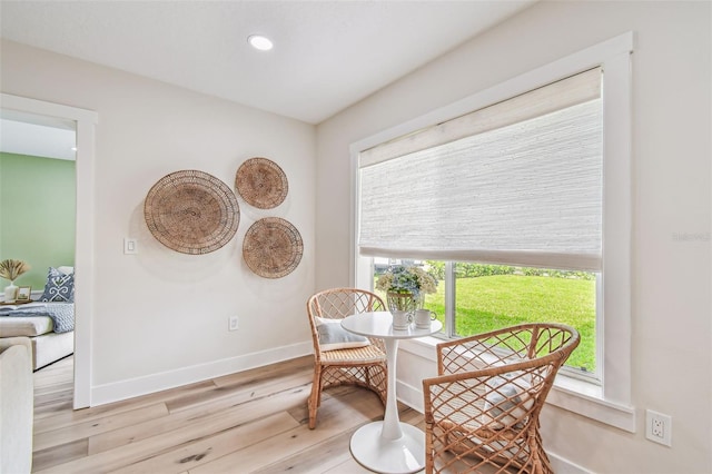 2452 Bayshore Blvd, Dunedin, FL 34698 - sitting room featuring wood finished floors and recessed lighting