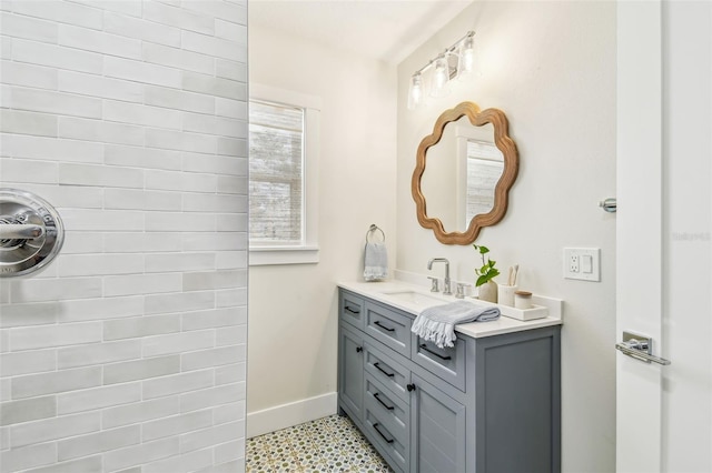 2452 Bayshore Blvd, Dunedin, FL 34698 - full bath featuring vanity and tile patterned floors