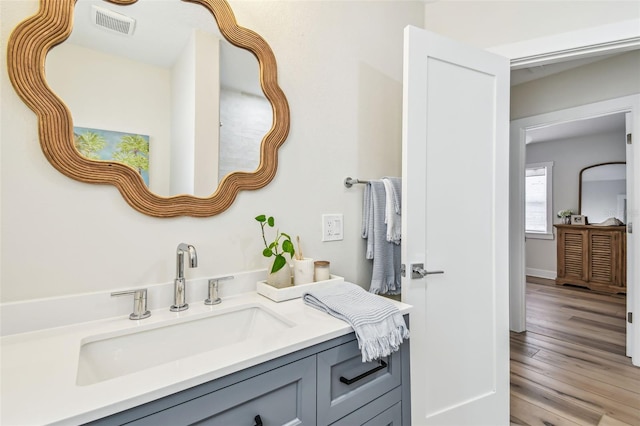 2452 Bayshore Blvd, Dunedin, FL 34698 - bathroom featuring wood finished floors and vanity
