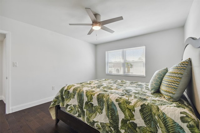 345 S Mcmullen Booth Rd Unit 142, Clearwater, FL 33759 - bedroom with wood finished floors and ceiling fan
