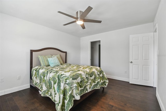 345 S Mcmullen Booth Rd Unit 142, Clearwater, FL 33759 - bedroom featuring wood finished floors and a ceiling fan