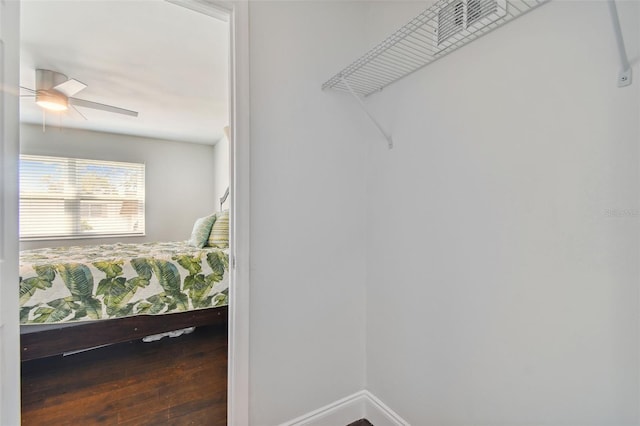 345 S Mcmullen Booth Rd Unit 142, Clearwater, FL 33759 - spacious closet with hardwood / wood-style flooring and ceiling fan