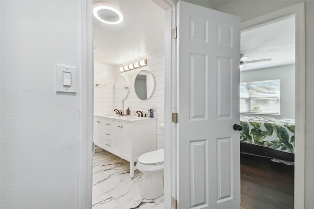 345 S Mcmullen Booth Rd Unit 142, Clearwater, FL 33759 - bathroom featuring vanity and marble finish floors