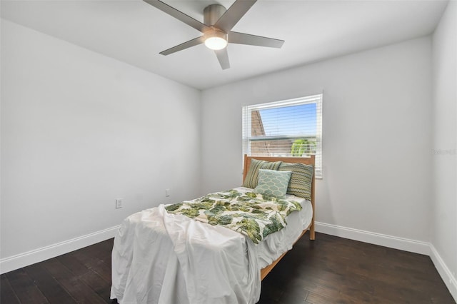 345 S Mcmullen Booth Rd Unit 142, Clearwater, FL 33759 - bedroom featuring hardwood / wood-style floors and ceiling fan