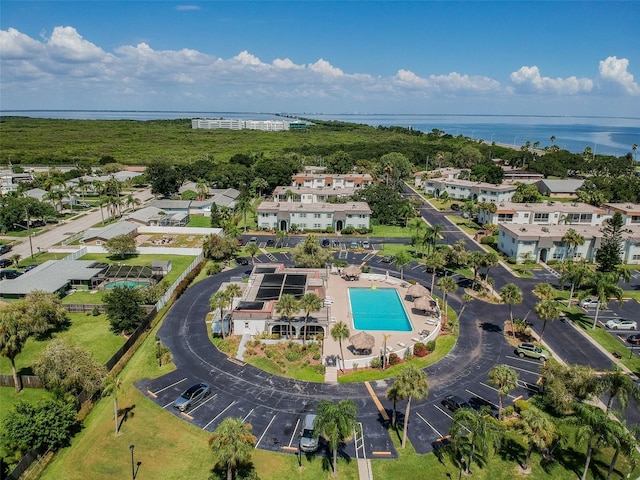 345 S Mcmullen Booth Rd Unit 142, Clearwater, FL 33759 - bird's eye view of a pool and a large body of water