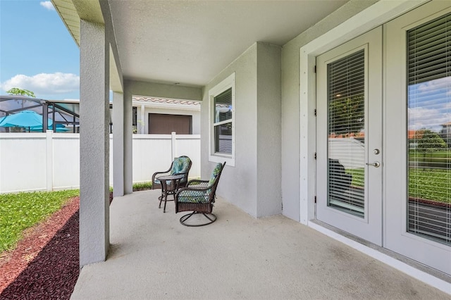 12004 Cinnamon Fern Dr, Riverview, FL 33579 - view of patio / terrace with french doors
