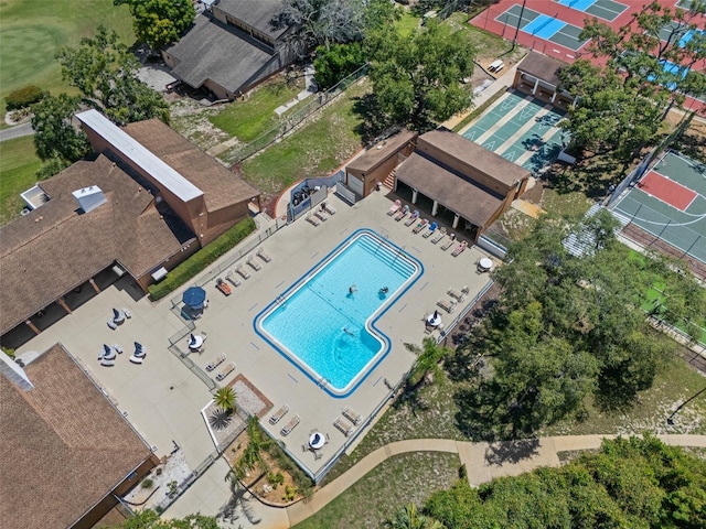 7433 Greystone Dr Unit 7433, Hudson, FL 34667 - aerial view of a pool area