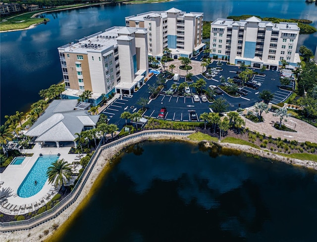 10520 Boardwalk Loop Unit 202, Bradenton, FL 34202 - drone / aerial view of a pool area and apartment complex / building