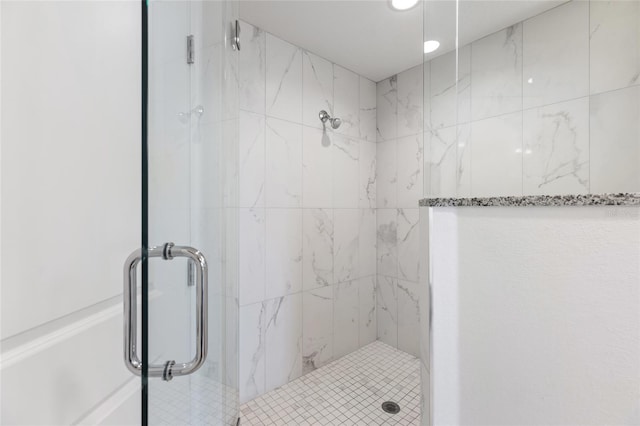 706 Bayway Blvd Unit 503, Clearwater, FL 33767 - full bath with a stall shower and recessed lighting