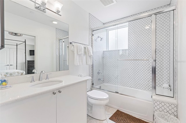 706 Bayway Blvd Unit 503, Clearwater, FL 33767 - full bath featuring vanity and combined bath / shower with glass door