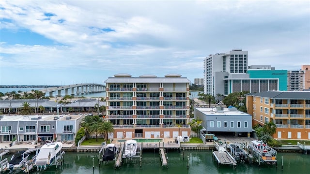 706 Bayway Blvd Unit 503, Clearwater, FL 33767 - view of building exterior with a water view