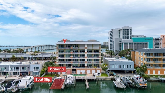 706 Bayway Blvd Unit 503, Clearwater, FL 33767 - view of building exterior with a water view