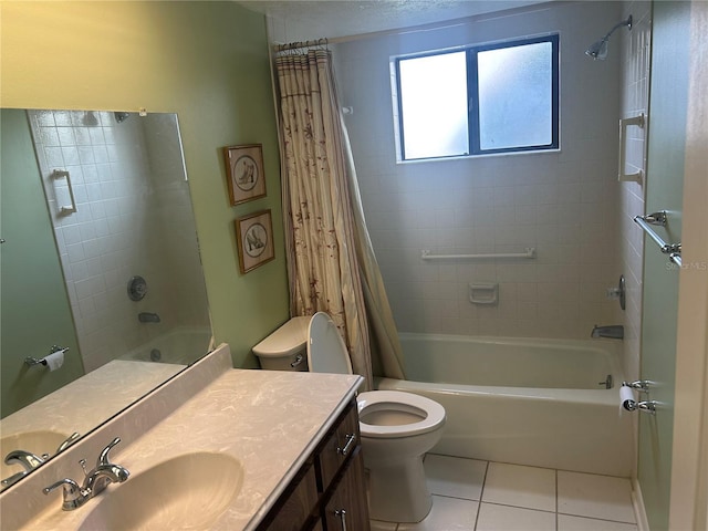 1813 Laurel Oak Dr, Valrico, FL 33596 - bathroom featuring tile patterned floors, shower / bath combo, and vanity