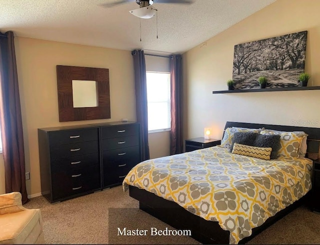 5139 Corvette Dr, Tampa, FL 33624 - bedroom featuring light carpet, a textured ceiling, and a ceiling fan
