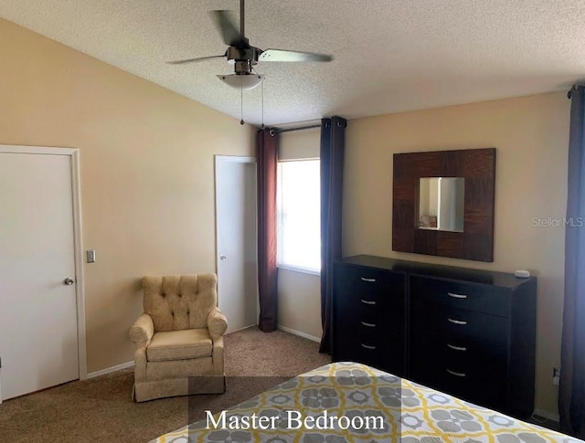 5139 Corvette Dr, Tampa, FL 33624 - bedroom featuring a textured ceiling, carpet floors, and a ceiling fan