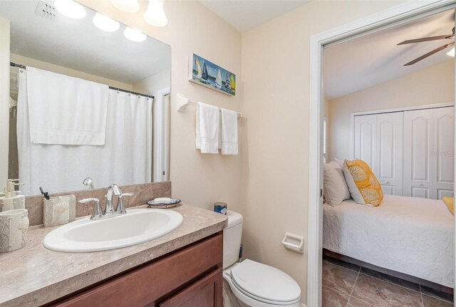 13194 Royal Pines Ave, Riverview, FL 33579 - full bathroom featuring a ceiling fan and vanity
