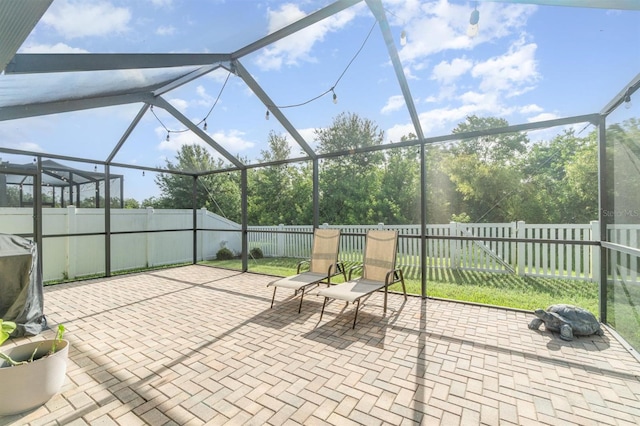 13194 Royal Pines Ave, Riverview, FL 33579 - fenced backyard featuring a patio and a lanai