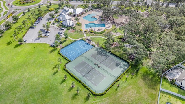 13194 Royal Pines Ave, Riverview, FL 33579 - bird's eye view of a pool