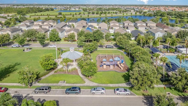 13194 Royal Pines Ave, Riverview, FL 33579 - aerial perspective of suburban area featuring a nearby body of water