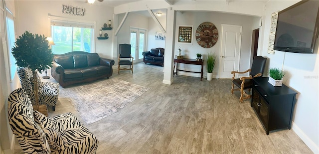 20111 County Line Rd, Lutz, FL 33558 - living room with light wood finished floors and baseboards