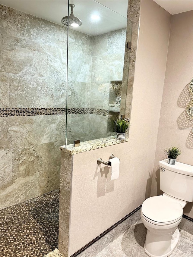 20111 County Line Rd, Lutz, FL 33558 - bathroom featuring a walk in shower and toilet