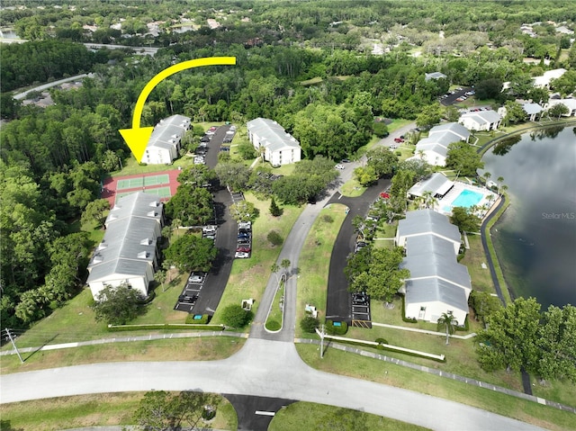 3232 Lake Pine Way E Unit A2, Tarpon Springs, FL 34688 - aerial view of a large body of water and a heavily wooded area