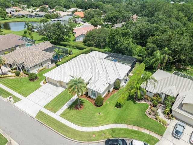 6905 Arabian Rd, Odessa, FL 33556 - aerial view of residential area with a nearby body of water