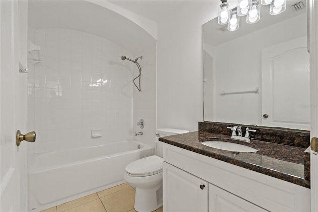 19206 Ivy Oak Way, Tampa, FL 33647 - full bathroom with vanity, tile patterned flooring, and bathtub / shower combination