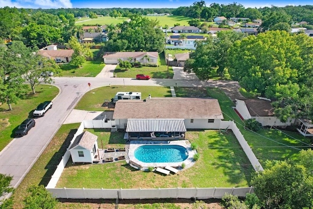 901 Strawberry Ln, Brandon, FL 33511 - aerial view of residential area featuring a pool area