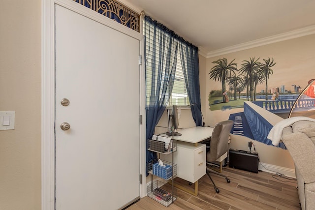 1301 S Howard Ave Unit A9, Tampa, FL 33606 - office space featuring ornamental molding and light wood-type flooring