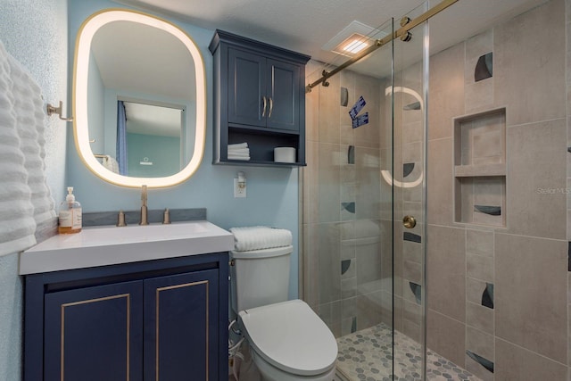 1301 S Howard Ave Unit A9, Tampa, FL 33606 - bathroom with vanity and a stall shower