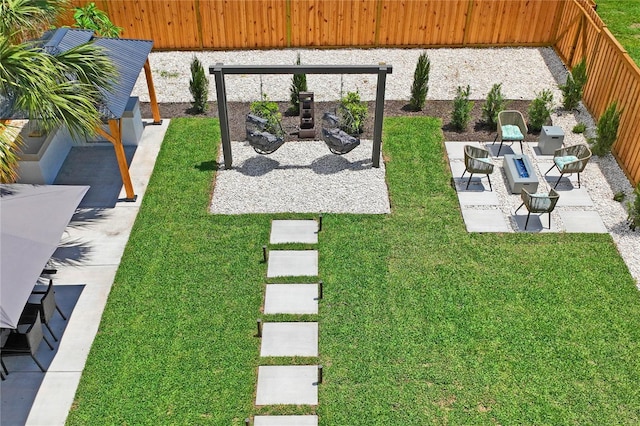 1707 Solon Ave, Dunedin, FL 34698 - fenced backyard featuring a patio