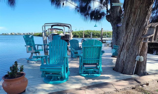 1626 Sea Breeze Dr, Tarpon Springs, FL 34689 - dock with boat lift and a water view