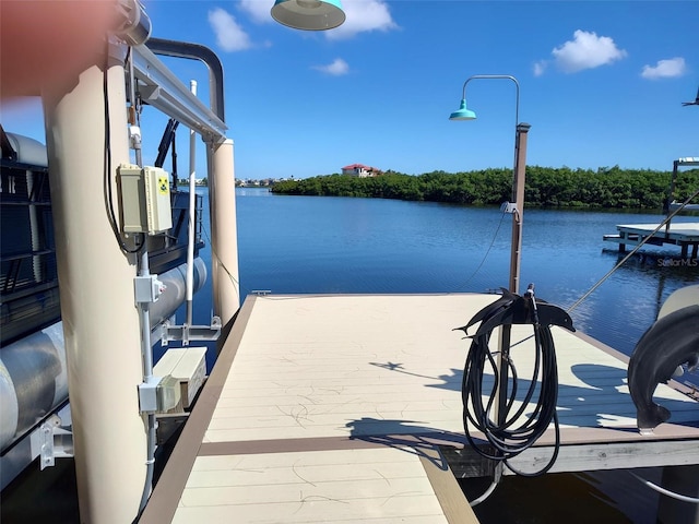 1626 Sea Breeze Dr, Tarpon Springs, FL 34689 - dock with a water view and boat lift