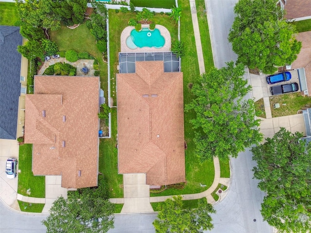 18203 Tivoli Ln, Lutz, FL 33558 - bird's eye view of a pool