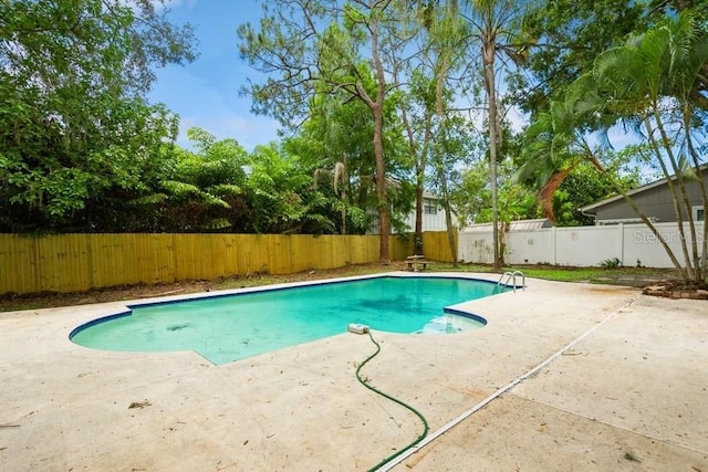14909 Oldgate Pl, Tampa, FL 33624 - view of swimming pool with a patio area and a fenced backyard