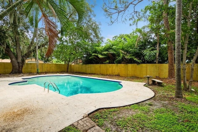 14909 Oldgate Pl, Tampa, FL 33624 - view of swimming pool with a patio and a fenced backyard