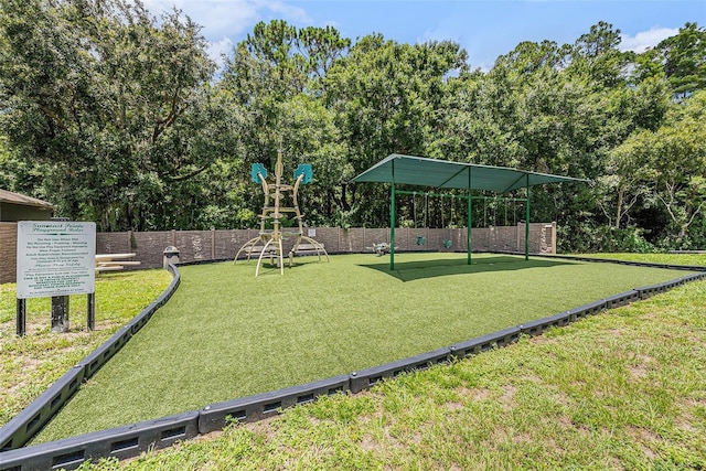 3443 Fyfield Ct, Land O Lakes, FL 34638 - view of yard with view of wooded area