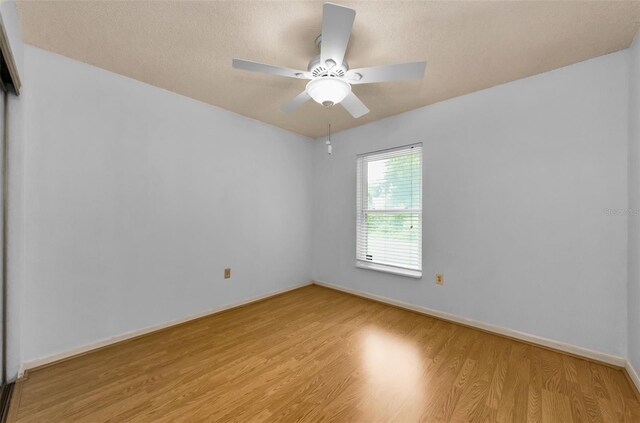 1902 Elaine Dr, Clearwater, FL 33760 - empty room featuring light wood-style flooring and ceiling fan