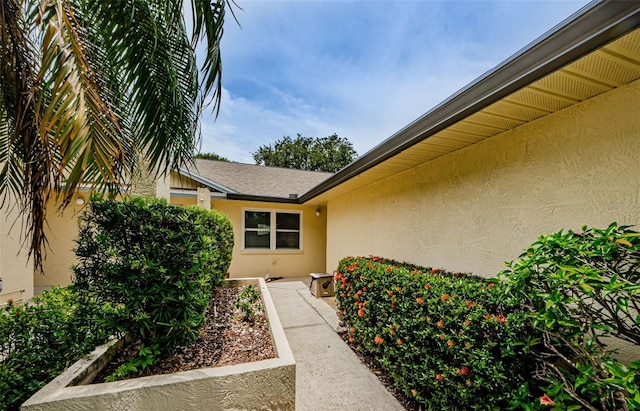 1902 Elaine Dr, Clearwater, FL 33760 - view of exterior entry featuring stucco siding