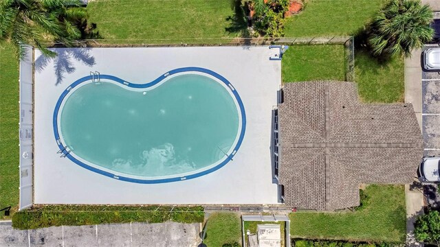 6601 121st Ave Unit I, Largo, FL 33773 - aerial view of a pool