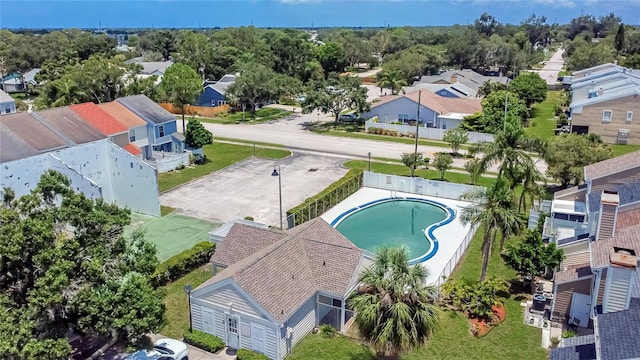6601 121st Ave Unit I, Largo, FL 33773 - aerial view of residential area featuring a pool