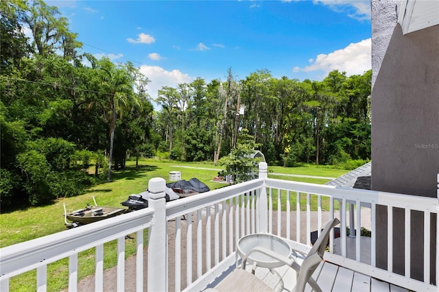 3663 Berger Rd, Lutz, FL 33548 - wooden terrace with a lawn