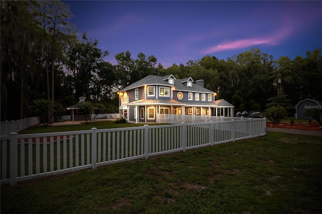 3663 Berger Rd, Lutz, FL 33548 - view of front facade with a porch