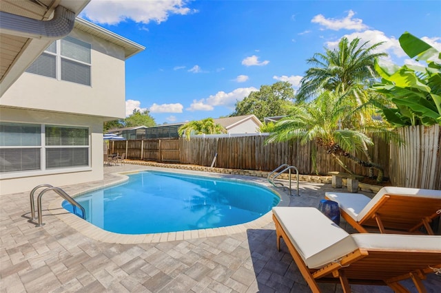 218 N Bay Hills Blvd, Safety Harbor, FL 34695 - view of swimming pool with a patio area and a fenced backyard