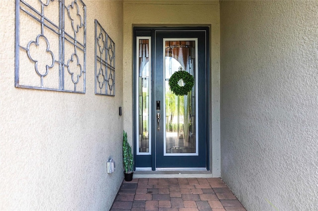 12646 Oak Hill Way, Parrish, FL 34219 - doorway to property featuring stucco siding