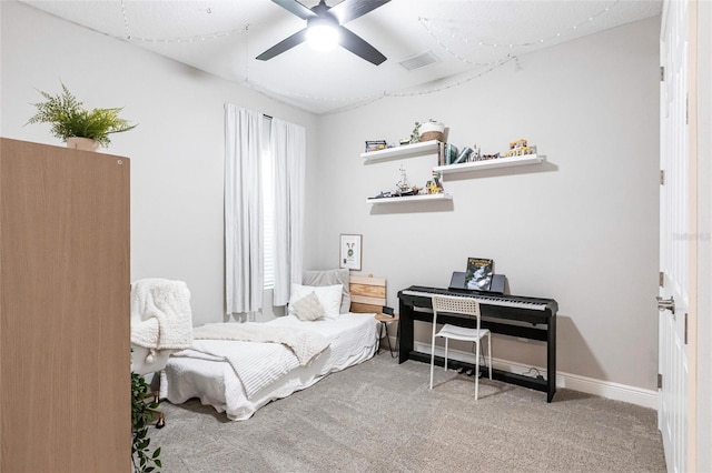 12646 Oak Hill Way, Parrish, FL 34219 - bedroom with carpet flooring and ceiling fan