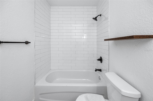 2859 38th Ave N, Saint Petersburg, FL 33713 - full bathroom with a textured wall and shower / bathtub combination