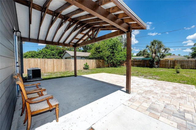 2859 38th Ave N, Saint Petersburg, FL 33713 - fenced backyard featuring a patio and a pergola