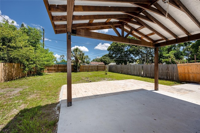 2859 38th Ave N, Saint Petersburg, FL 33713 - fenced backyard with a patio area and a gazebo
